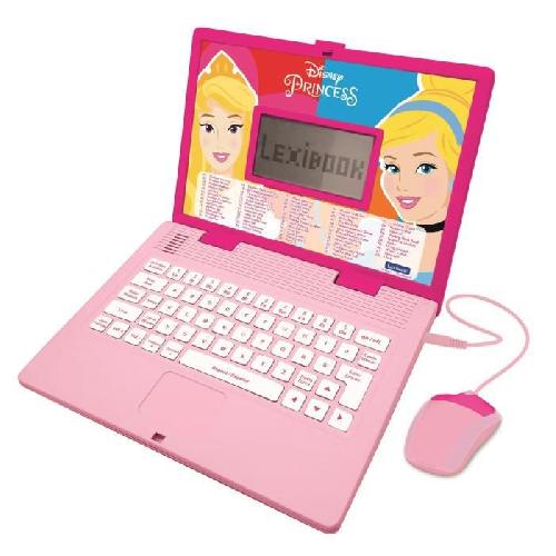 Ordinateur Enfant Ordinateur Educatif Bilingue Disney Princesses - LEXIBOOK - 124 activités