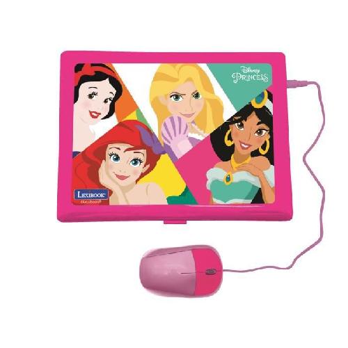 Ordinateur Enfant Ordinateur Educatif Bilingue Disney Princesses - LEXIBOOK - 124 activités