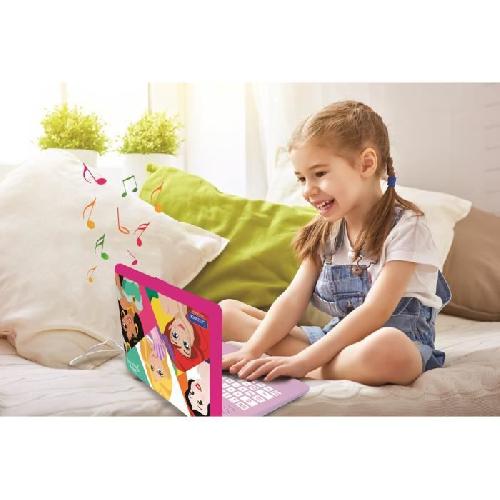 Ordinateur Enfant Ordinateur Educatif Bilingue Disney Princesses - LEXIBOOK - 124 activités