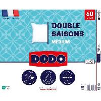 Oreiller DODO - Oreiller double saisons - 60 x 60 cm - 100% Polyester VOLUPT'AIR - Blanc