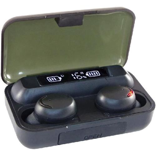 Casque - Ecouteur - Oreillette OREILLETTES STEREO BLUETOOTH ET POWER BANK NOIR - INOVALLEY - CO15-BTH-B