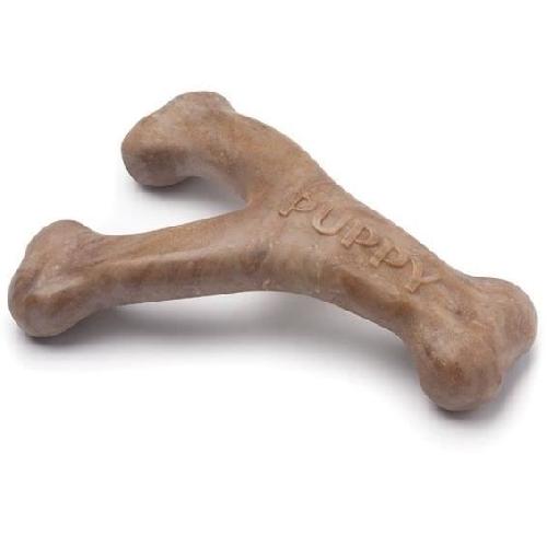 Jouet Os a mâcher pour chiots - BENEBONE - Puppy WISHBONE S - Nylon - Saveur bacon 100% véritable