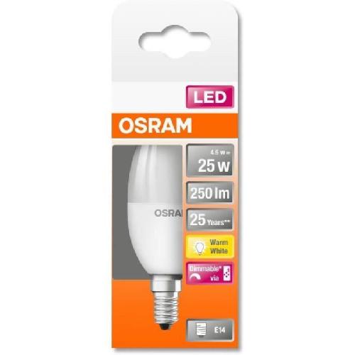 Ampoule - Led - Halogene OSRAM Ampoule LED STAR+ Flamme RGBW depradiateur var 4.5W 25 E14 ch