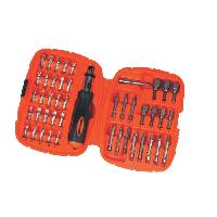 Outil A Main Kit Tournevis et Embouts a Cliquet (45 pieces) BLACK+DECKER - A7039-XJ