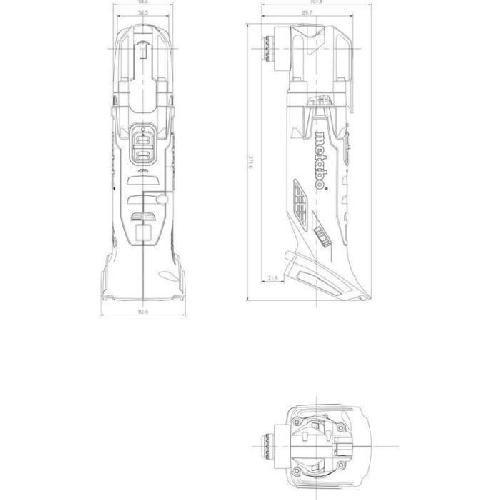 Outil Multifonctions Outil multifonctions sans fil - METABO - MT 18 LTX - 18 V - MetaBOX 145 L