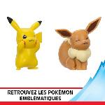 Figurine Miniature - Personnage Miniature Pack 6 Figurines Pokémon - BANDAI - JW3614 - 5 cm - Combats Pokémon