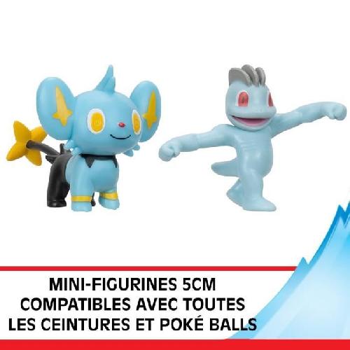 Figurine Miniature - Personnage Miniature Pack 6 Figurines Pokémon - BANDAI - JW3614 - 5 cm - Combats Pokémon