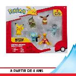 Figurine Miniature - Personnage Miniature Pack 6 Figurines Pokémon - BANDAI - JW3614 - 5 cm - Combats Pokémon