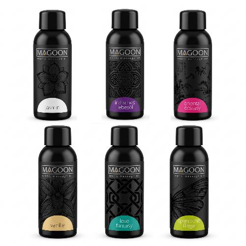 Massage - Huiles bougies Pack 6 Huiles de Massage Maggoon 6x200ml