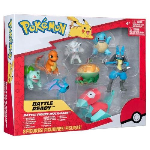 Figurine Miniature - Personnage Miniature Pack 8 Figurines Pokémon - BANDAI - JW3063 - Multicolore - Battle Pokémon