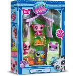 Figurine Miniature - Personnage Miniature Pack a theme 3 Pets - BANDAI - Littlest Pet Shop Camping - Animaux et accessoires