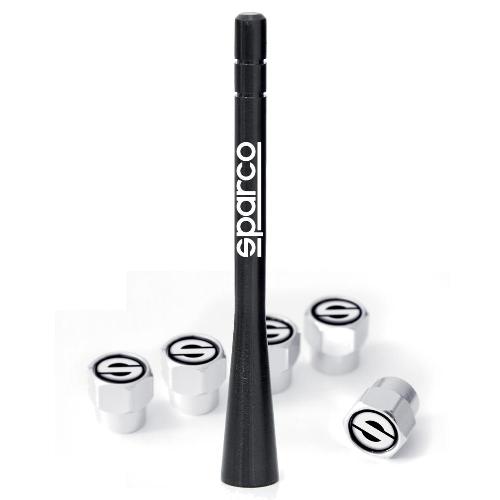 Antenne Pack Antenne +5 Bouchons De Valves Sparco