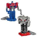 Figurine Miniature - Personnage Miniature Pack de 2 figurines Optimus Prime -Orion Pax- et Megatron -D-16- de 11 cm. jouets des 6 ans. Transformers One Robot Battlers