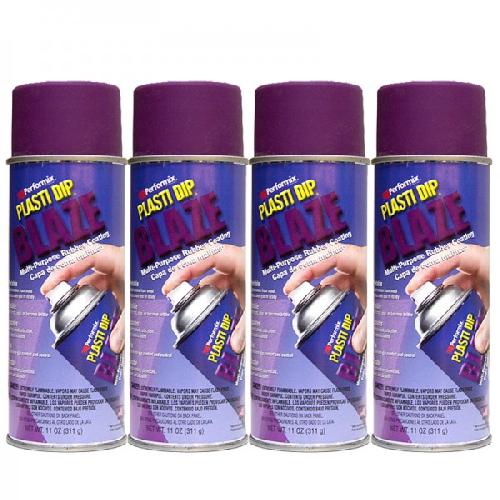 Pack de 4 aerosols de Film Blaze Violet fluo - 4x400 ml
