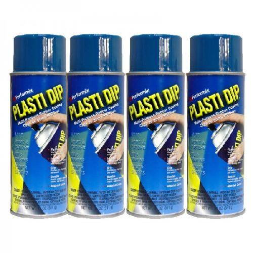 Pack de 4 aerosols de Film Bleu Mat - 4x400 ml