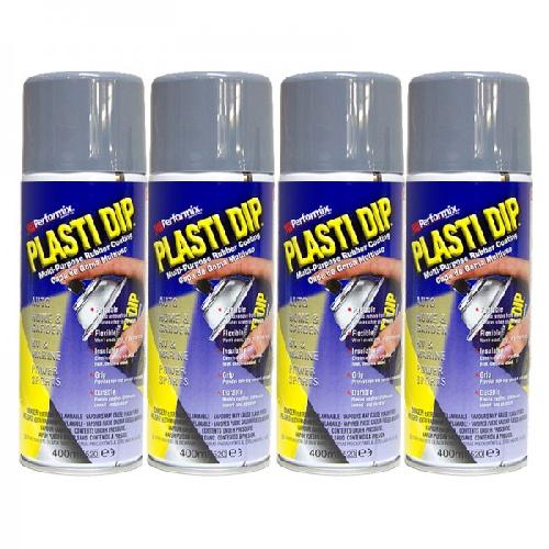 Pack de 4 aerosols de Film Gris Mat - 4x400 ml
