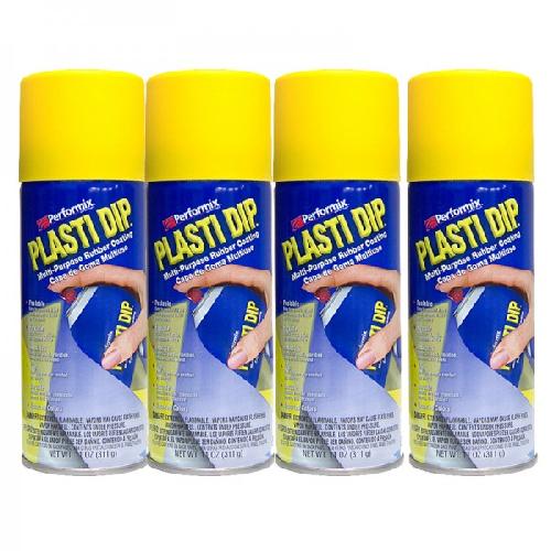 Pack de 4 aerosols de Film Jaune Mat - 4x400 ml