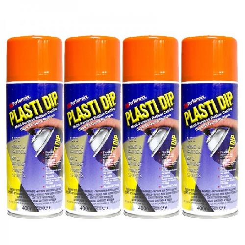 Pack de 4 aerosols de Film Orange Mat - 4x400 ml