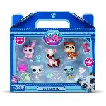 Figurine Miniature - Personnage Miniature Pack de 5 Pets - BANDAI - Littlest Pet Shop Montagne - Animaux a collectionner