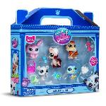 Figurine Miniature - Personnage Miniature Pack de 5 Pets - BANDAI - Littlest Pet Shop Montagne - Animaux a collectionner