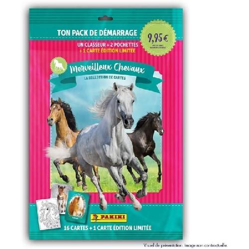 Jeu De Stickers Pack de démarrage - PANINI - Collection de cartes pour les fans de chevaux - Contient 1 classeur + 2 pochettes