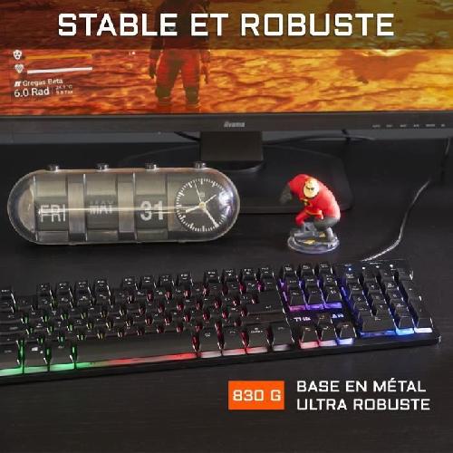 Pack Clavier - Souris Pack Gamer 2 en 1 - The G-Lab - COMBO KRYPTON - Souris Filaire - Clavier Filaire