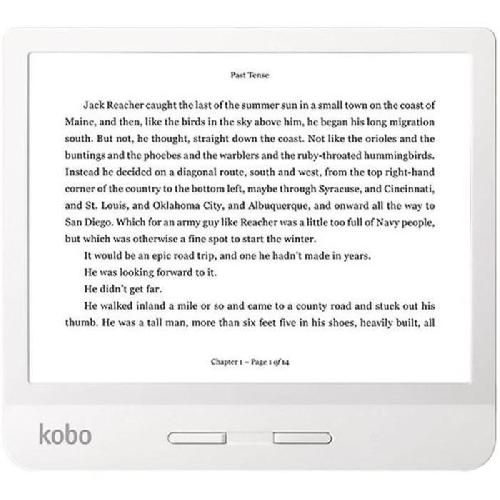 Livre Numerique - Liseuse - Ebook Pack KOBO - Liseuse Tactile Libra 7 - Stockage 8Go - Blanche + Etui SleepCover Gris