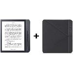 Livre Numerique - Liseuse - Ebook Pack KOBO - Liseuse Tactile Libra 7 - Stockage 8Go - Noire + Etui SleepCover Noir