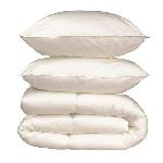 Pack linge de lit Microfibre - 1 Couette chaude 240x260 cm + 2 Oreillers 60x60 cm blanc