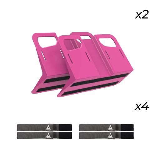 Organiseur De Siege - Poche De Rangement Pack Metro Rose - 2 Metro + 4 Sangles Quick - Stayhold