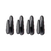 Pack Produit De Confort Crochets Organisateurs Adhesifs En Plastique X 4 Amio