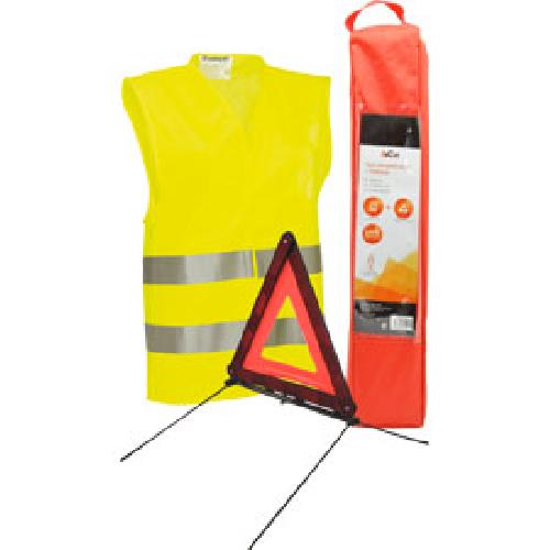 Gilet De Securite - Kit De Securite - Triangle De Securite Pack securite triangle gilet avec housse - Incar