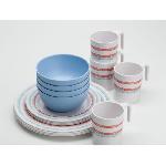 Popote - Vaisselle - Couverts Pack vaisselle just stripes x16