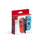 Paire de manettes Joy-Con Rouge Neon et Bleu Neon pour Nintendo Switch