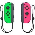 Paire de manettes Joy-Con Vert Neon et Rose Neon pour Nintendo Switch