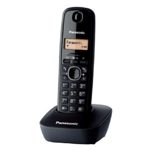 Telephone Fixe - Pack Telephones Panasonic KX-TG1611FRH Téléphone Sans Fil DECT avec Base. Combiné. ID Appelant. LCD. Répondeur