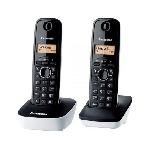 Panasonic KX-TG1612FRW | Téléphone Duo sans fil DECT sans répondeur Blanc