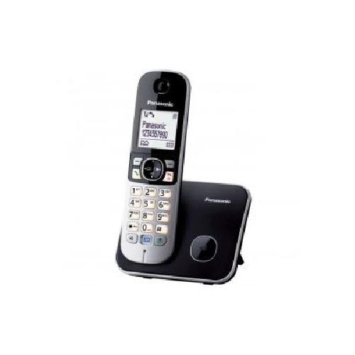 Telephone Fixe - Pack Telephones Panasonic KX-TG6811 Solo Téléphone Sans Fil Sans Répondeur Noir
