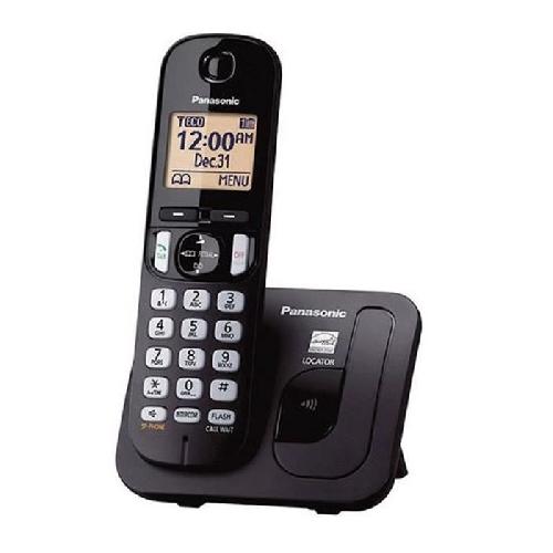 Telephone Fixe - Pack Telephones PANASONIC KX-TGC210 Téléphone Fixe sans Fil Solo Noir