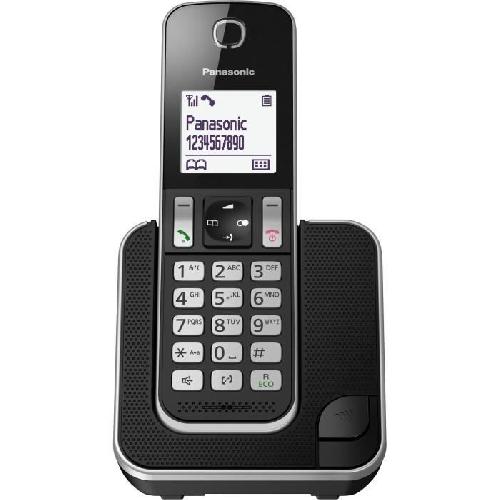 Telephone Fixe - Pack Telephones PANASONIC KX-TGD310FR - Téléphone numérique sans fil Noir