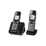 Panasonic KX-TGD322FRG Téléphone sans Fil Répondeur Numérique. Base et 2 Combinés. Mains Libres. Identification de l'Appelant