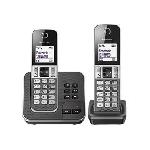 Telephone Fixe - Pack Telephones Panasonic KX-TGD322FRG Téléphone sans Fil Répondeur Numérique. Base et 2 Combinés. Mains Libres. Identification de l'Appelant