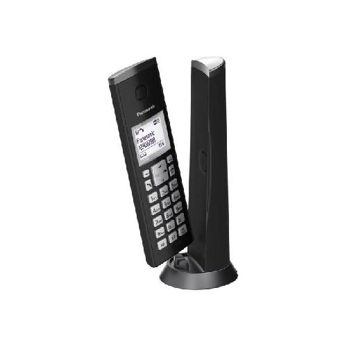 Telephone Fixe - Pack Telephones PANASONIC Téléphone résidentiel dect design - TGK220 - avec répondeur - Noir