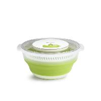 Panier A Salade - Essoreuse MOULINEX K2530104 Essoreuse a salade rétractable 4 L. Base antidérapante. Systeme de tirage par cordon. Bouton d'arret. Vert/Blanc