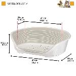 Corbeille - Panier - Coussin - Hamac Panier-Corbeille SIESTA DELUXE Taille 2 - 493617.5 cm - Gris fonce -FERPLAST