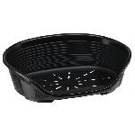 Corbeille - Panier - Coussin - Hamac Panier-Corbeille SIESTA DELUXE Taille 2 - 493617.5 cm - Noir -FERPLAST