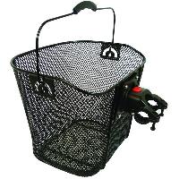 Panier - Sacoche Pour Velo Panier Bicyclette Metal Noir Dresco Hauteur 30cm