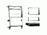 Facade autoradio Hyundai Panneau de support 2Din avec Compartiment pour Hyundai Veracruz ix55 argent