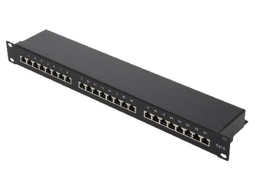Cable - Connectique Pour Peripherique Panneau raccordement RJ45 male Cat.6 24 ports - noir