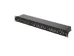 Cable - Connectique Pour Peripherique Panneau raccordement RJ45 male Cat.6 24 ports - noir